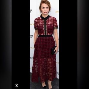 Self-Portrait beautiful and elegant dress.Figure flattering